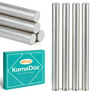 Acrylic Rods 0.5D x 6.3L 4-Pack Clear Plastic Rods by KornaDoz-0