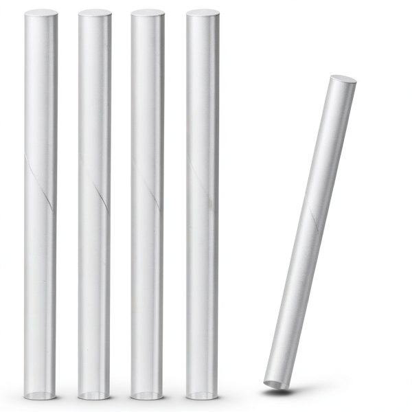ZeriLion Acrylic Rod Set 4 Pack 6.3 Inch Clear Plastic Dowel Sticks-1