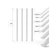 Half Round ABS Plastic Rods 56pcs 7 Styles by BENECREAT Durable Kit-1