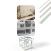 Half Round ABS Plastic Rods 56pcs 7 Styles by BENECREAT Durable Kit-4