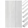 Half Round ABS Plastic Rods 56pcs 7 Styles by BENECREAT Durable Kit-0