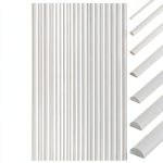 Half Round ABS Plastic Rods 56pcs 7 Styles by BENECREAT Durable Kit-0