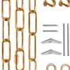 Hanging Chain Omytie Ceiling Mount 15 ft Brass Adjustable Metal-0