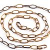 Tovmey Aged Bronze Lighting Chain 6ft5in Iron Vintage Fixture Rope-1