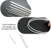 Half Round ABS Plastic Rods 56pcs 7 Styles by BENECREAT Durable Kit-3