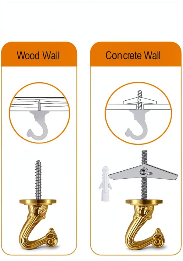 Hanging Chain Omytie Ceiling Mount 15 ft Brass Adjustable Metal-5