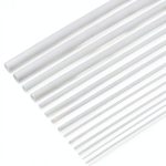 Acrylic Round Rods 9.84 Inch BENECREAT 48 pcs ABS Plastic Set-0