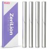 ZeriLion Acrylic Rod Set 4 Pack 6.3 Inch Clear Plastic Dowel Sticks-0