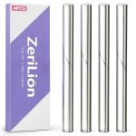 ZeriLion Acrylic Rod Set 4 Pack 6.3 Inch Clear Plastic Dowel Sticks-0