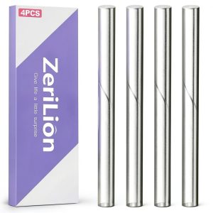 ZeriLion Acrylic Rod Set 4 Pack 6.3 Inch Clear Plastic Dowel Sticks-0