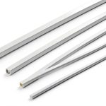 ABS Plastic Square Bar Rods 60pcs 1 to 3mm White OLYCRAFT Modeling-0