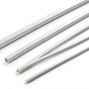 ABS Plastic Square Bar Rods 60pcs 1 to 3mm White OLYCRAFT Modeling-0