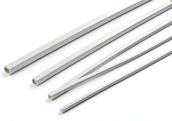 ABS Plastic Square Bar Rods 60pcs 1 to 3mm White OLYCRAFT Modeling-0