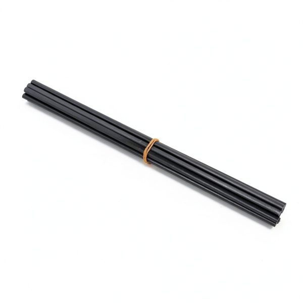 Black 1/4 inch Round Rod Garolite G10 Mujoiny 12" 12 pcs-2