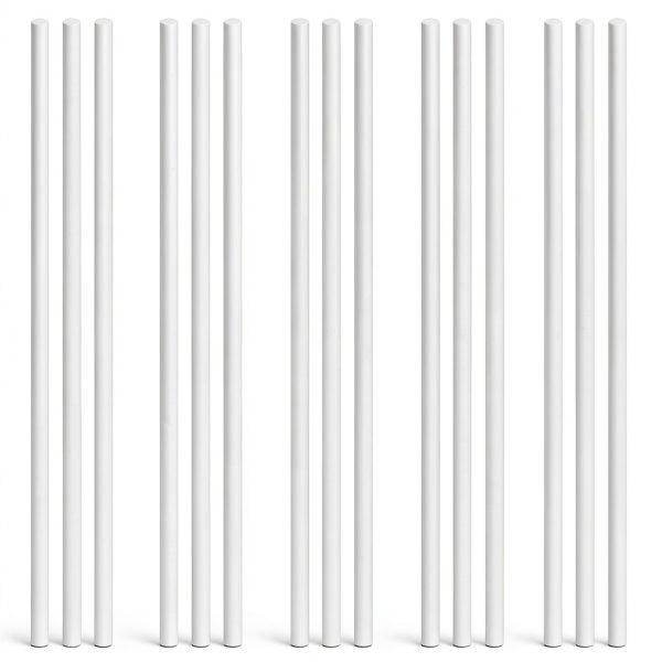 Swpeet 15pcs 5mm x 300mm Acrylic Dowel Rods Kit – Solid Bar-0