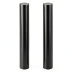 2Pcs 1.5 x 12 Inch Black Round Acetal Copolymer Rods MUKCHAP Plastic-0