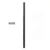 Acetal Copolymer Plastic Round Delrin Rod 0.25in x 12in Black Ciwenkai-1