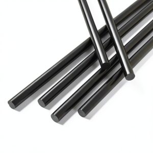 Acetal Copolymer Plastic Round Delrin Rod 0.25in x 12in Black Ciwenkai-0