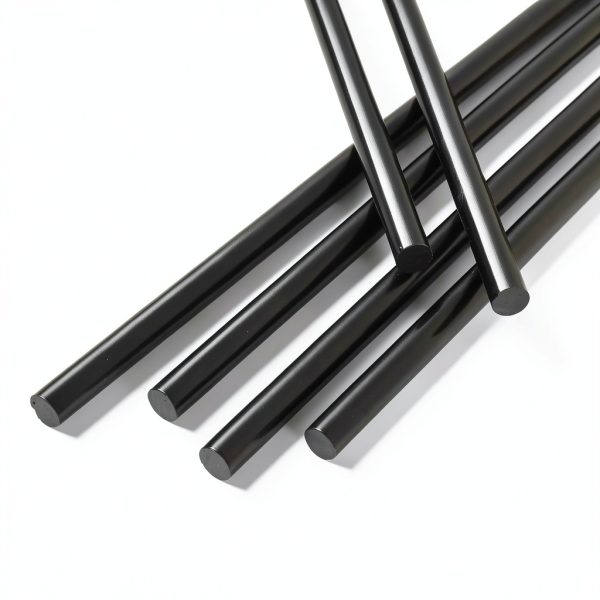 Acetal Copolymer Plastic Round Delrin Rod 0.25in x 12in Black Ciwenkai-0