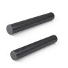 2Pcs 1.5 x 12 Inch Black Round Acetal Copolymer Rods MUKCHAP Plastic-1