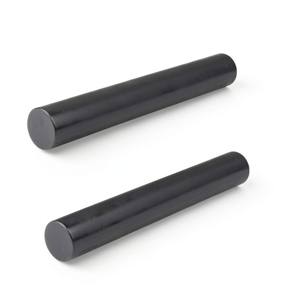 2Pcs 1.5 x 12 Inch Black Round Acetal Copolymer Rods MUKCHAP Plastic-1