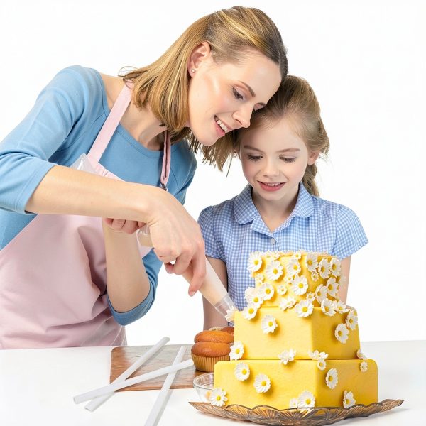 9.5 Inch White Plastic Cake Dowel Rods DaTpuik 25‑Piece Food‑Grade Set-5