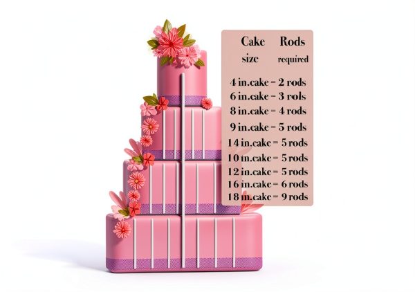9.5 Inch White Plastic Cake Dowel Rods DaTpuik 25‑Piece Food‑Grade Set-3